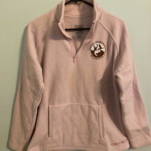 Carhartt Pink Fleece Pullover - Large